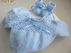 Tuto tricot bébé trousseau 3pièces BLEU Astra