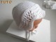 Explications tricot bébé, tuto béguin bonnet