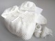 Trousseau bébé blanc astra, laine tricot bébé fait main