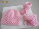 Explications,Tuto brassière, bonnet, chaussons Rose astra