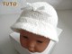 Explications tricot bébé, chapeau laine fait main fille