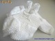 Explications, Tuto tricot bb trousseau blanc complet