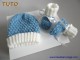 Explications, Tuto tricot bb, bonnet chaussons bleu ecru