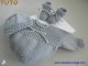 Tuto chaussons bb layette tricot bebe explications en pdf