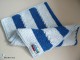 Tricot bb couverture bleue tricotée main 