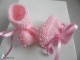 Tricot layette bb fait main chaussons