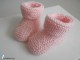 Tricot layette bb fait main chaussons