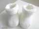 Tricot layette bb fait main chaussons