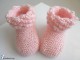 Tricot layette bb fait main chaussons