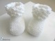 Tricot layette bb fait main chaussons