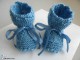 Tricot layette bb fait main chaussons