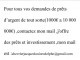  mail :   );demande de prêt