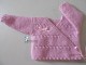 Brassière croisée gilet cache coeur tricot bébé modèle layette bb