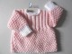 Brassière tricot bébé pas chère tricotée main layette bb FILLE