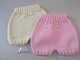 Lot 2 bloomers PAS CHERS tricot bébé FILLE layette fait main bb