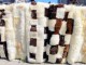 Tapis patchwork en peau de mouton, 2m