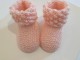 Chaussons tricot b&eacute;b&eacute; mod&egrave;le layette tricot&eacute; main sur OPLA