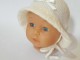 Chapeau tricot b&eacute;b&eacute; mod&egrave;le layette tricot&eacute; main sur OPLA