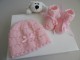 Bonnet chaussons layette tricot b&eacute;b&eacute; tricot&eacute; main sur OPLA