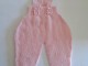 Salopette pantalon tricot b&eacute;b&eacute; layette tricot&eacute;e main OPLA