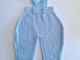 Salopette pantalon tricot b&eacute;b&eacute; layette tricot&eacute;e main OPLA