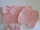 Ensemble tricot b&eacute;b&eacute; mod&egrave;le layette tricot&eacute; main sur OPLA