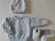 Ensemble tricot b&eacute;b&eacute; mod&egrave;le layette tricot&eacute; main sur OPLA